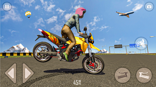 Grandma Grau Wheelie Moto