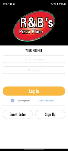 Screenshot of R&B’s Pizza Place
