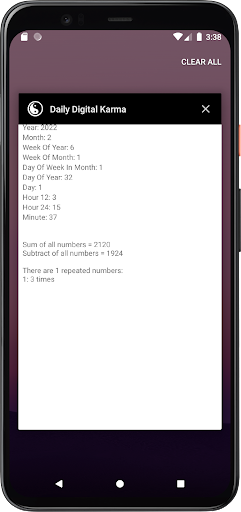 Daily Digital Karma Screen 3