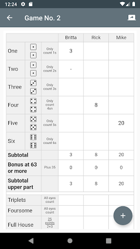 Android application Knobel List screenshort