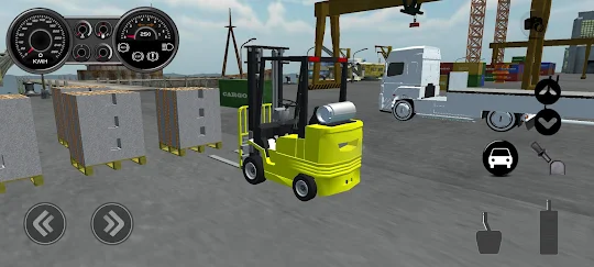 Forklift Truck Load And Drive