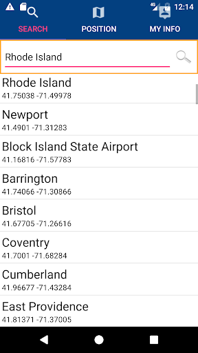 Rhodes Island Map Navigator Screen 2