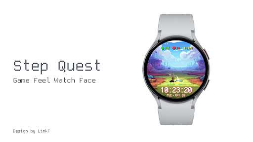 Android application Step Quest Watch Face screenshort