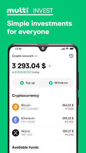 Android application Multi Invest - Investments screenshort
