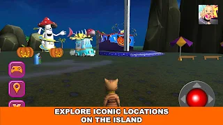 Halloween Cat Theme Park 3D - Screenshot 2
