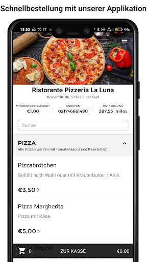 Pizzeria La Luna Screen 2
