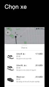 Uber – Đặt xe