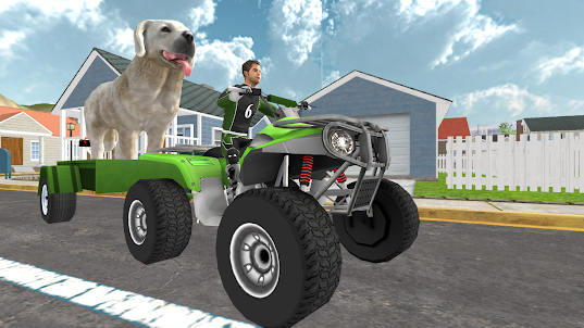 Pet Dog ATV Cargo Transport