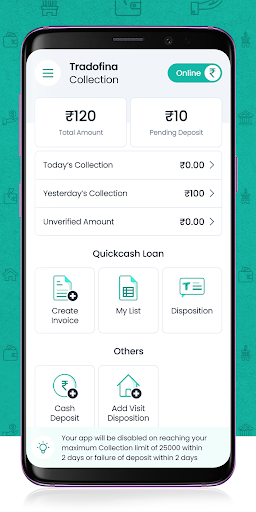 Tradofina Collections-Employee Screen 2