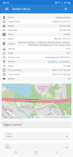 GPS Server Mobile Screen 3