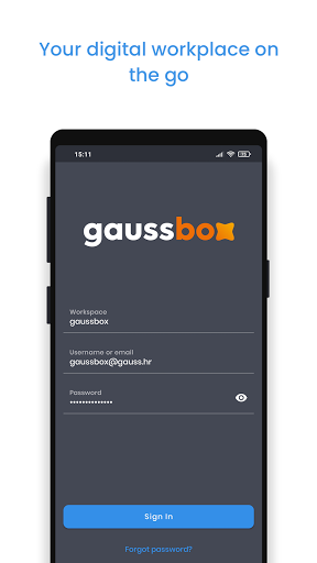 Android application Gauss Box screenshort