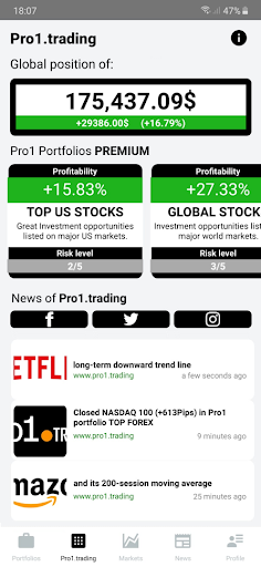 Pro1.trading Screen 2