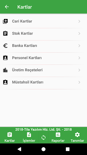 Android application Tila Mobil screenshort
