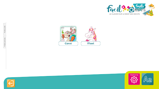 Android application Facil'Ordys famille screenshort