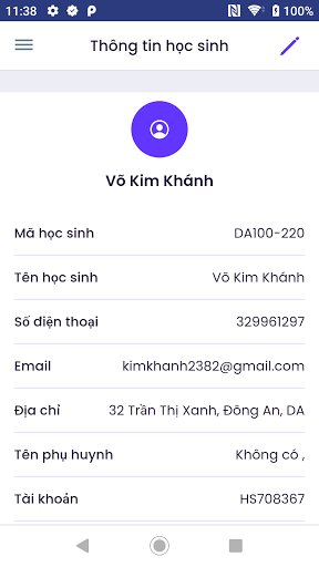 Android application Hoa Ngữ Thành Nhân screenshort