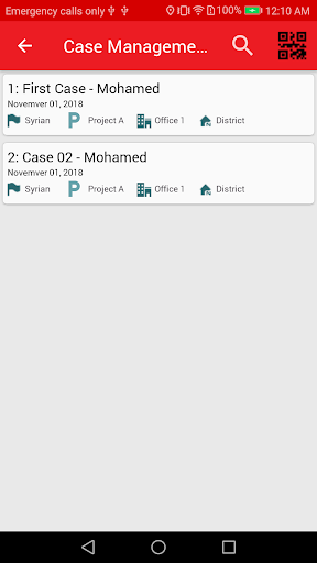 Android application Medair IMPACT screenshort