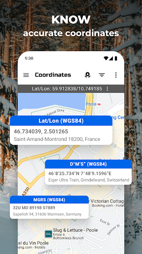 Screenshot of GPS Coordinates Locator Map