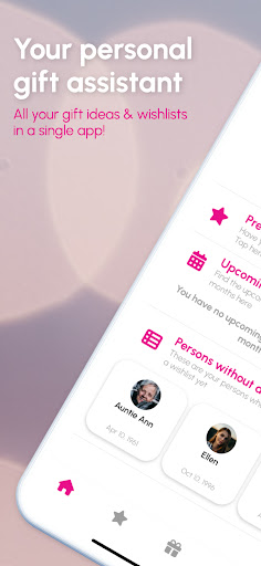 Android application Geschenke screenshort