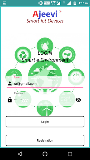Smart e-Environment Screen 2
