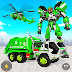 Cover Image of Download Flying Garbage Truck Robot Transform: Robot Games 20 APK
