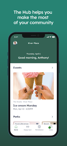 Android application The Hub - for tenants screenshort