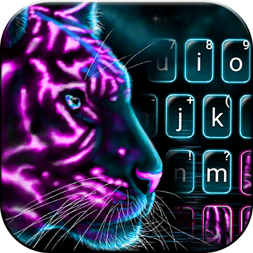 Gleamy Tiger Keyboard Theme  Icon