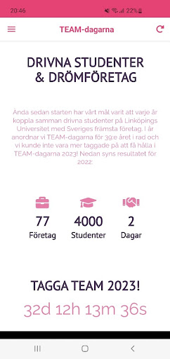 TEAM-dagarna Screen 3