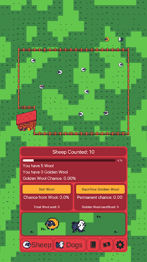 Android application Idle Sheep Counting screenshort