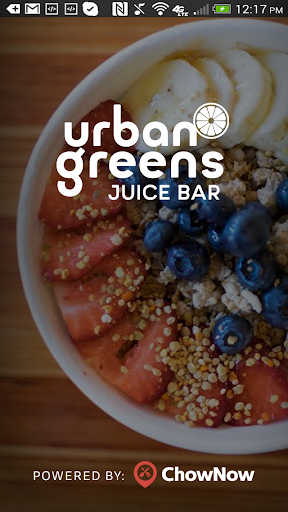 Android application Urban Greens Juice Bar screenshort