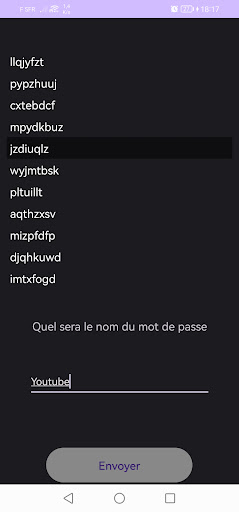 Password Creator Screen 3