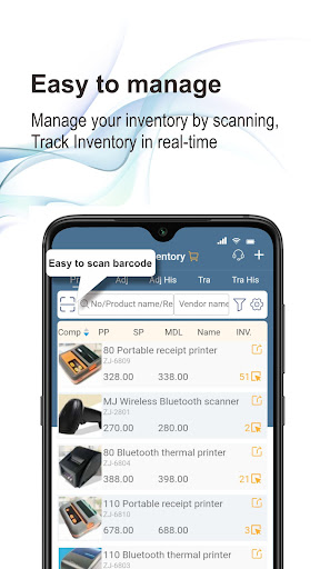 Inventory Stock management ZJ Screen 3