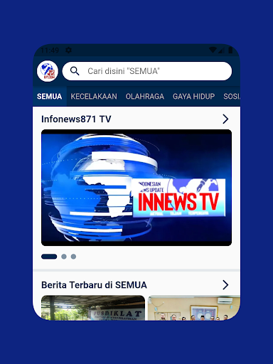 Android application Infonews871 screenshort