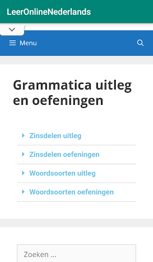 Nederlands Grammatica/Spelling Screen 3