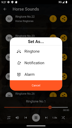 Horse Sounds Ringtones Screenshot 3 - AppWisp.com