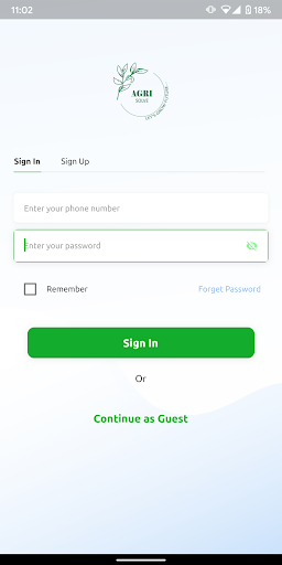 Android application Agri Solve screenshort