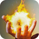 Fireball in hand Live Wallpape icon