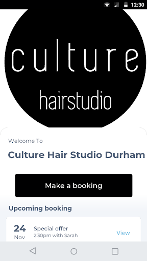 Android application Culture Hair Studio Durham screenshort
