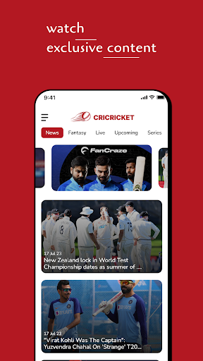 Cricricket Screen 2