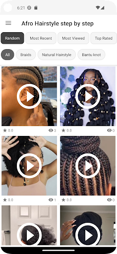 Afro Hairstyle tutorial Screen 2