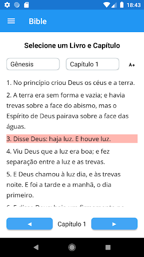 Visualização do aplicativo