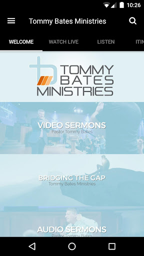 Android application Tommy Bates Ministries screenshort