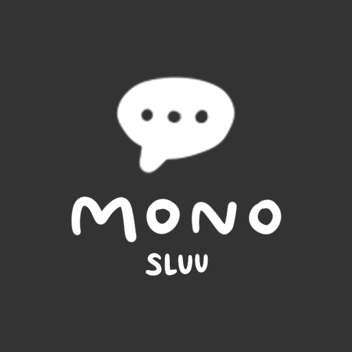 [슬루] 모노 카톡테마 - 심플 블랙 그레이 logo