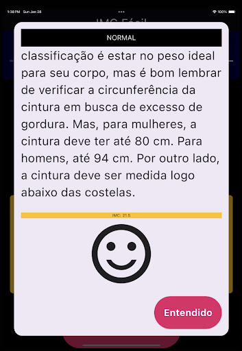 Imc Fácil Screen 3