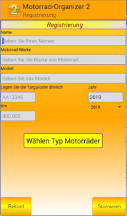 Motorrad-Organizer 2 Screenshot
