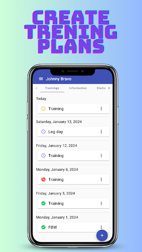 Android application WorkoutCraft screenshort