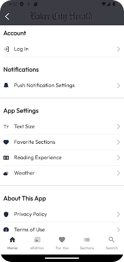 Android application Baker City Herald: News screenshort