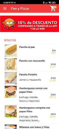 Pan y Pizza Screen 2