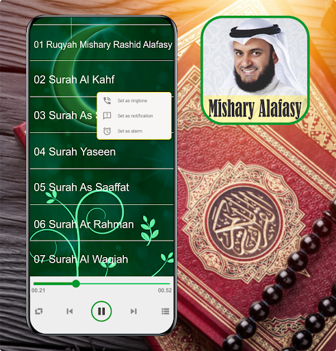 Android application Ruqyah: Mishary Rashid Alafasy screenshort