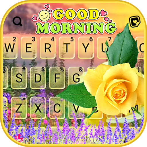 Good Morning Rose Keyboard Bac logo