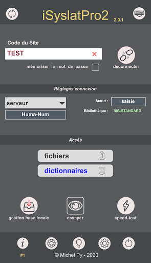 Android application iSyslatPro2 screenshort